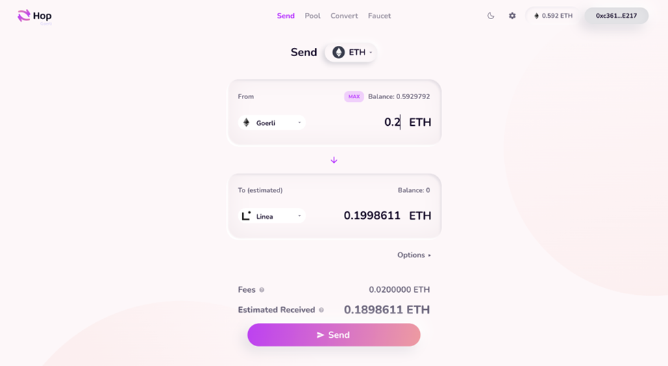 Set From and To network