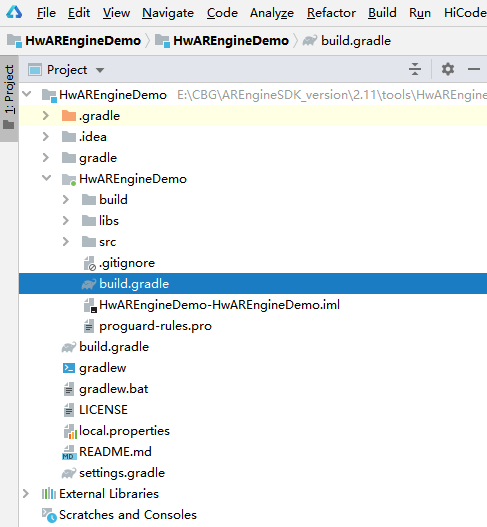 build.gradle file