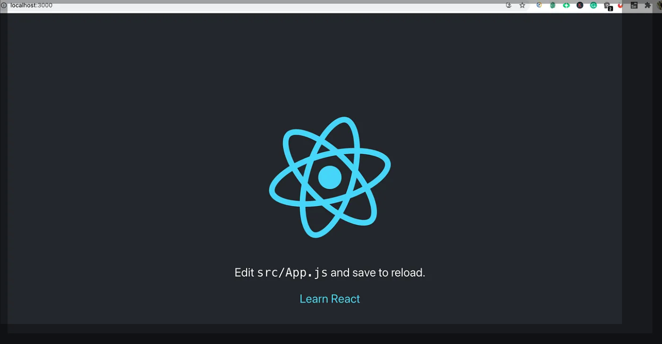 launch React app and install Cypress