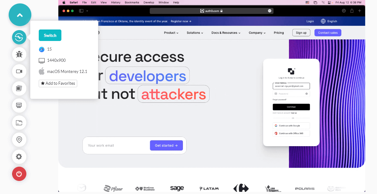 A cloud-based virtual machine will launch, running a real operating system. Here you can perform live-interactive System testing of your web applications.