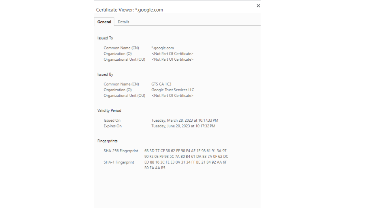 TLS certificates