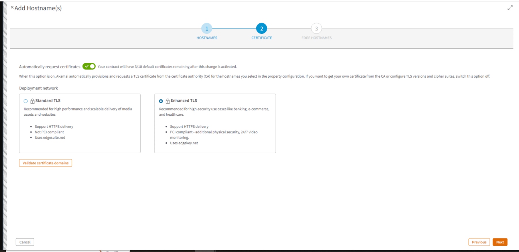 Set up SSL Certificate for hostname