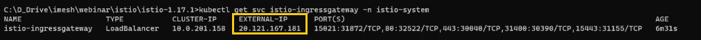 gateway service with external ip