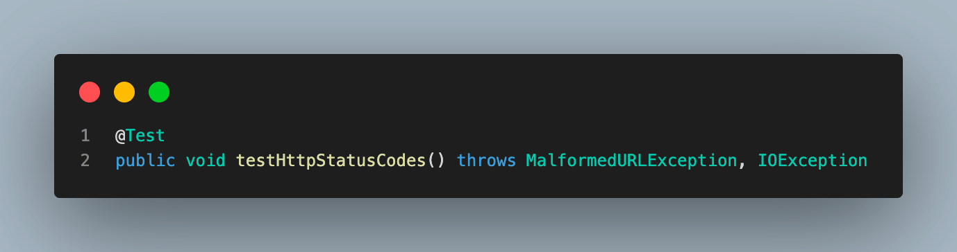 test function
