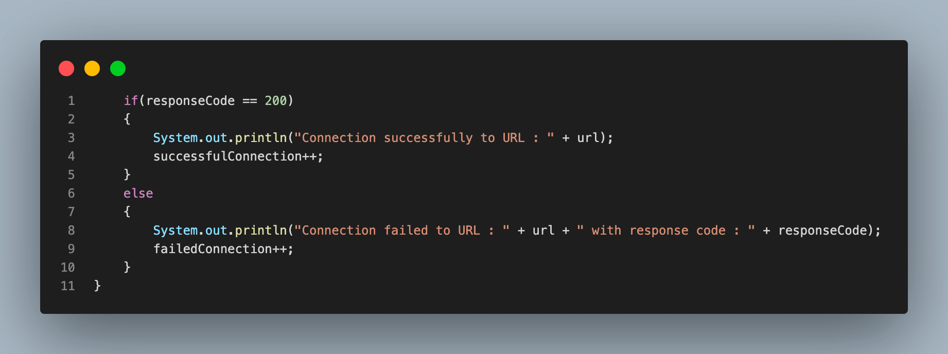 responsecode variable
