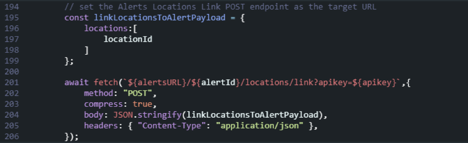 Link A Predefined Location