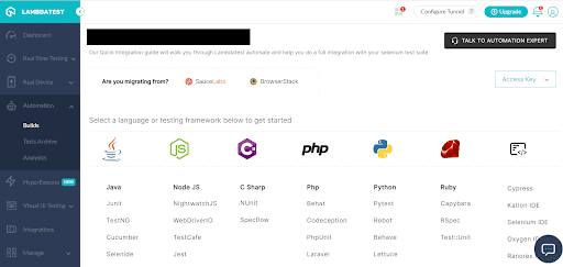 You can migrate your changes from either SauceLabs or BrowserStack. 