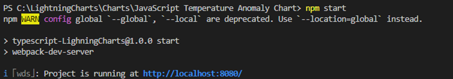 JavaScript Temperature Anomaly Chart