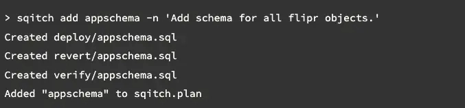 Sqitch plan