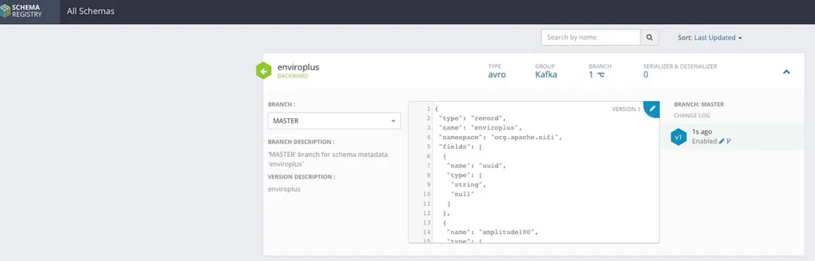 Cloudera Schema Registry