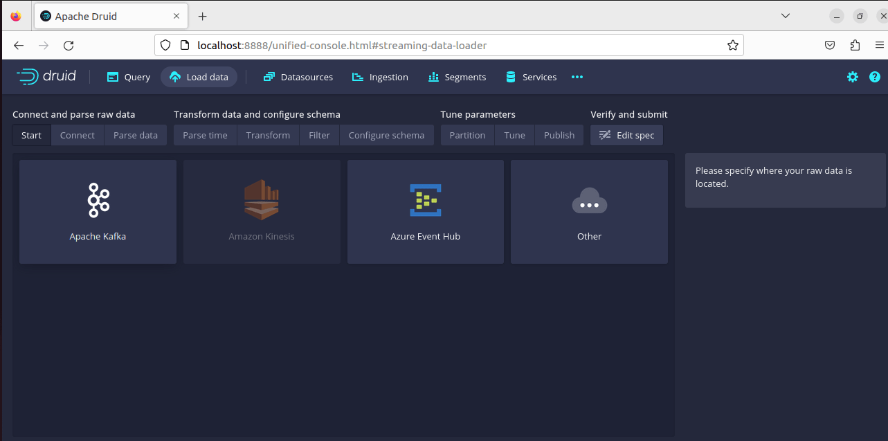 Click on Apache Kafka