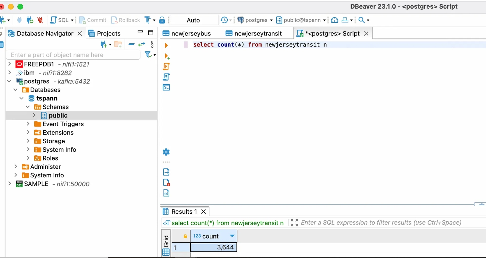SQL Results
