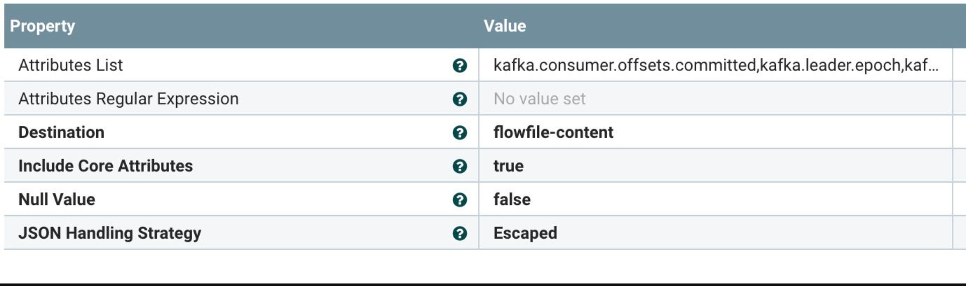 AttributesToJSON: Pull out fields to build a new JSON record
