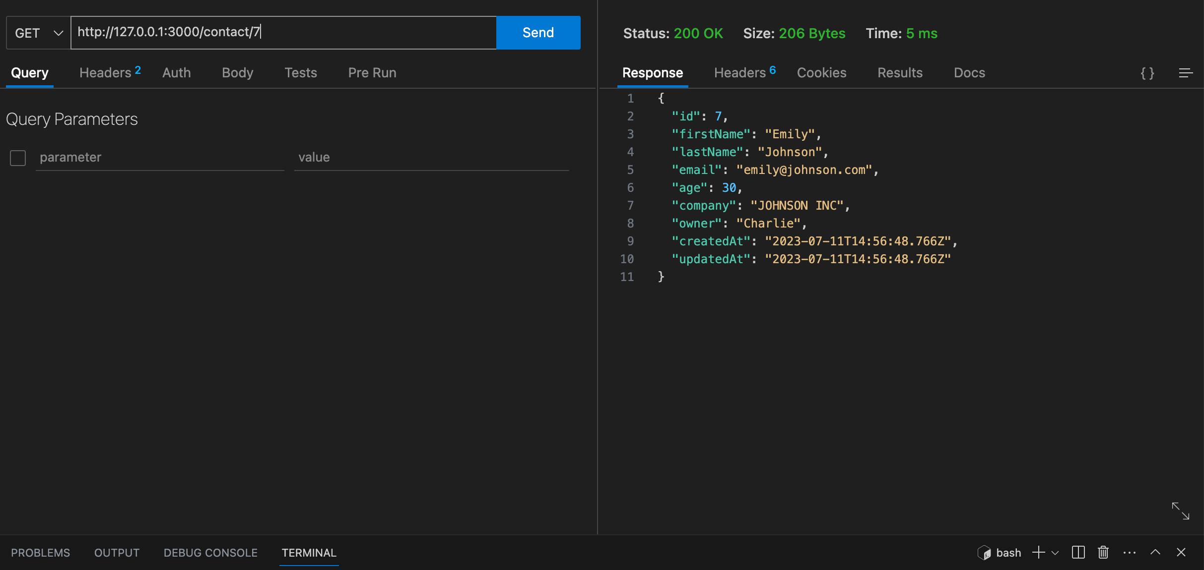 Getting a Contact by ID