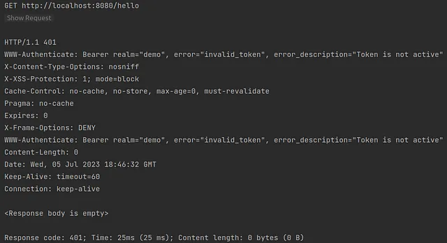 IntelliJ HTTP Client result