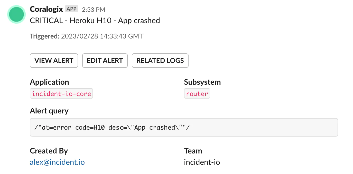 PagerDuty Alerts