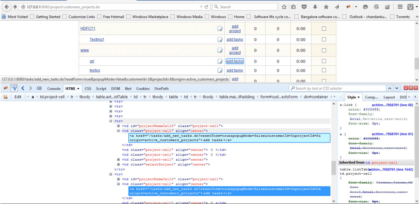 Input field
