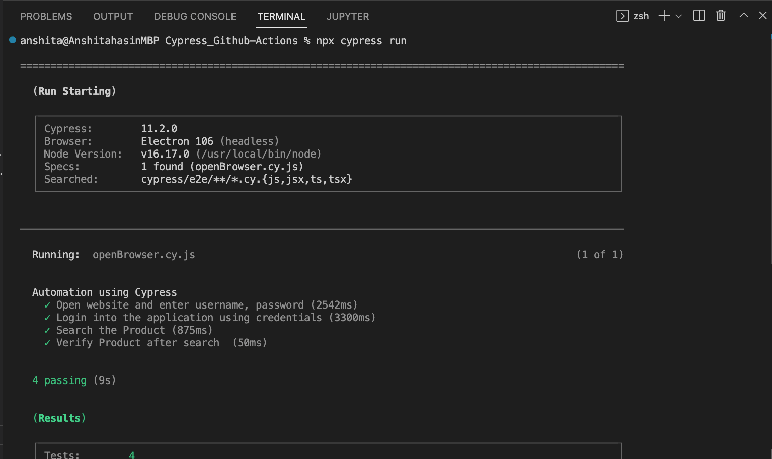cypress test automation