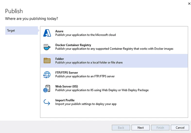 right-click on WebAPI Project and click on Publish.