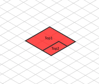 Isometric view without height adjustment