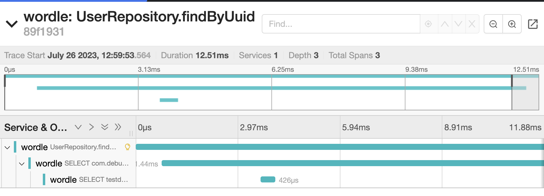 wordle: UserRepository.findByUuid
