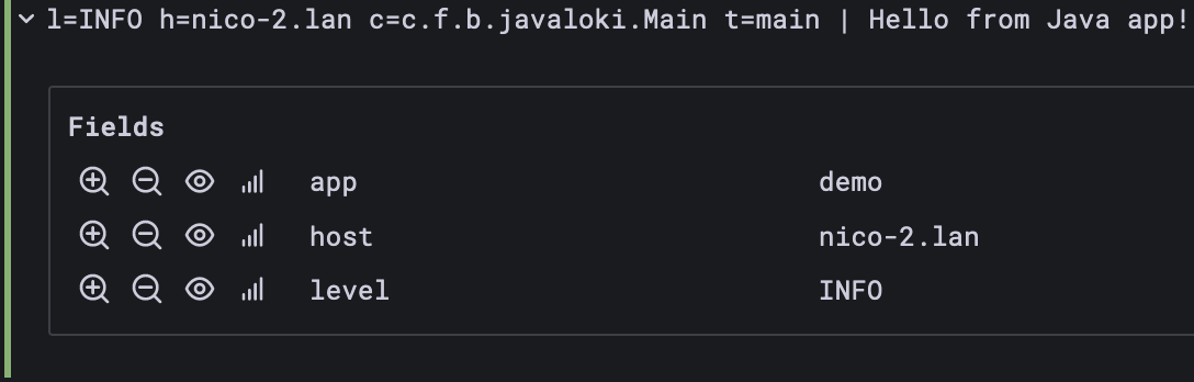 Display in Grafana