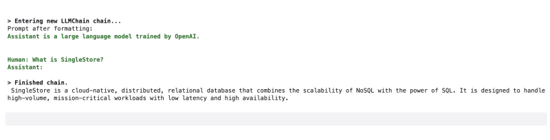expected output