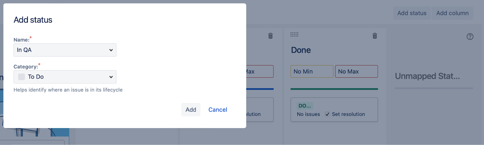 Add Status