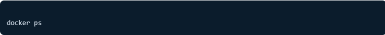 docker ps