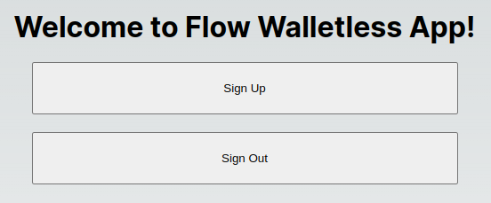 Welcome to Flow Walleteless App!