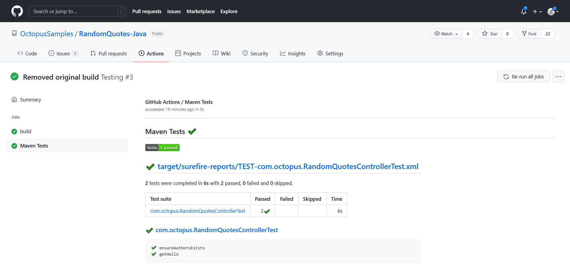 Java Tests Results