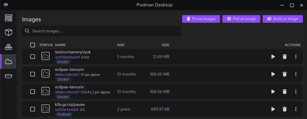 Click the Build an image button and fill it as follows: