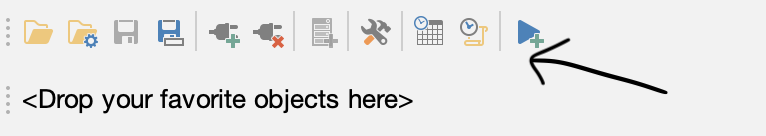 [ Showing the add script icon ]