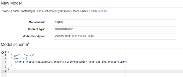 Defines an array of Flights model