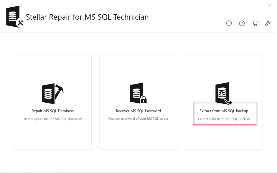 Extract SQL Server backup file