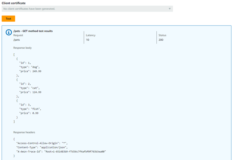 Those query parameters are not required, so you can click on the test button to send a request.