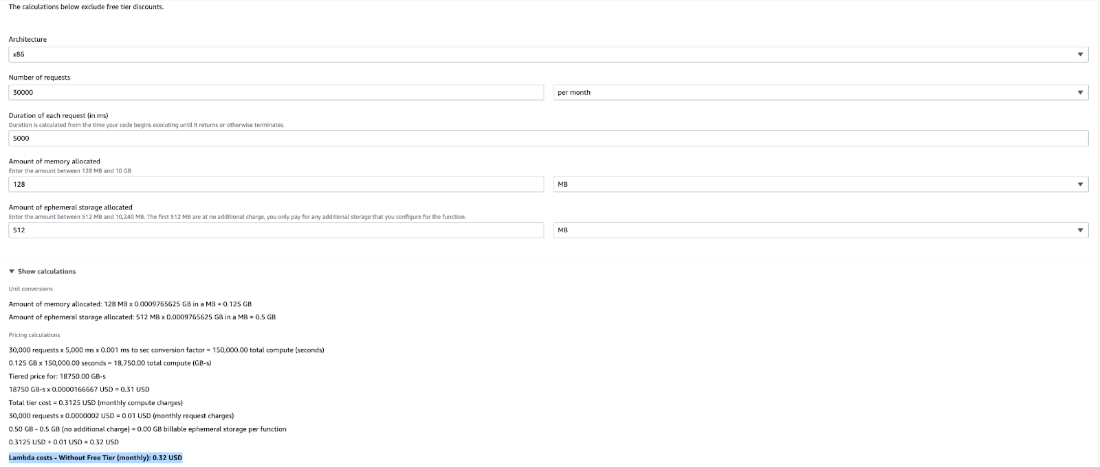 Scenario 1 With Lambda