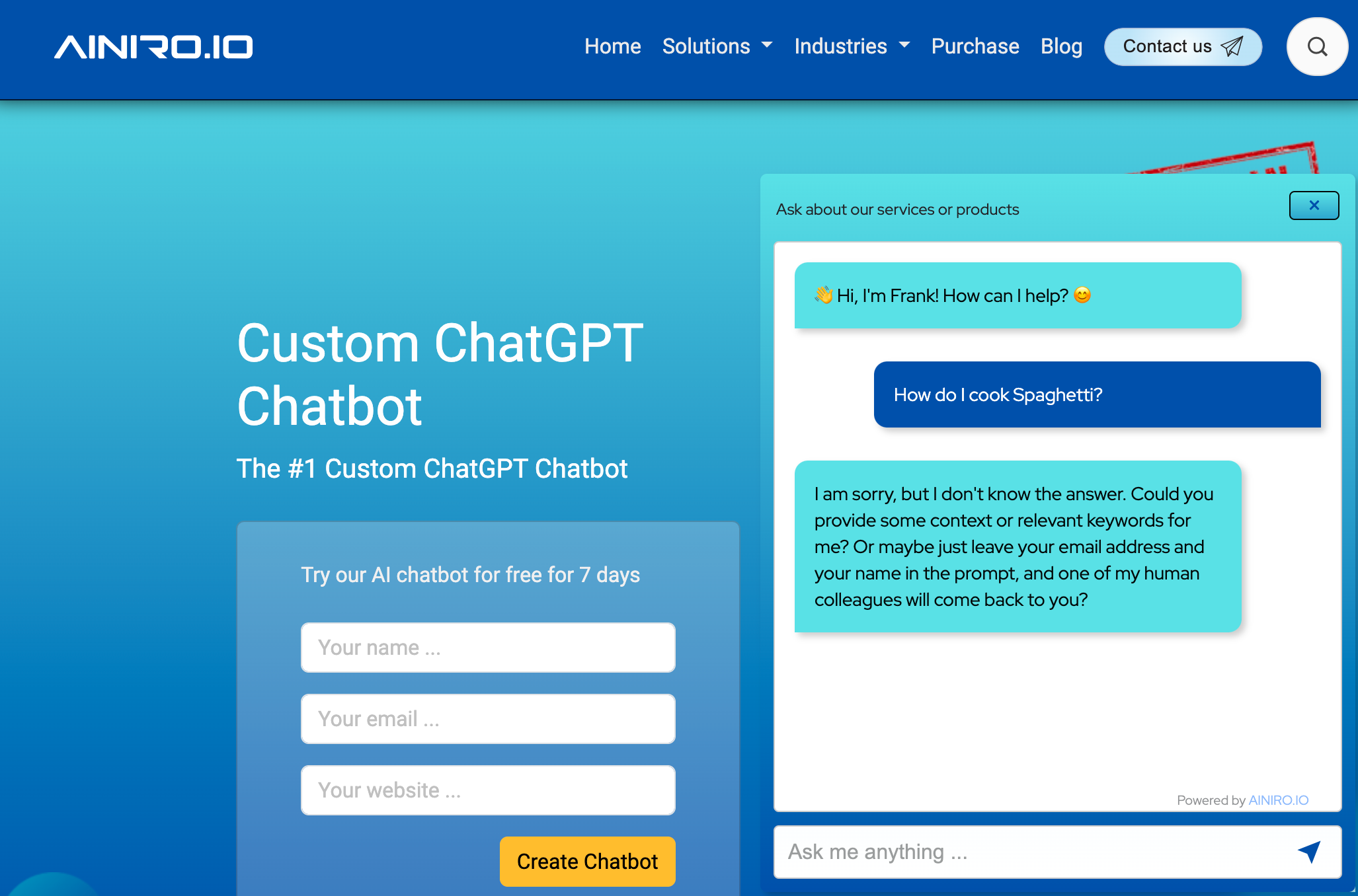 How to create chatbot