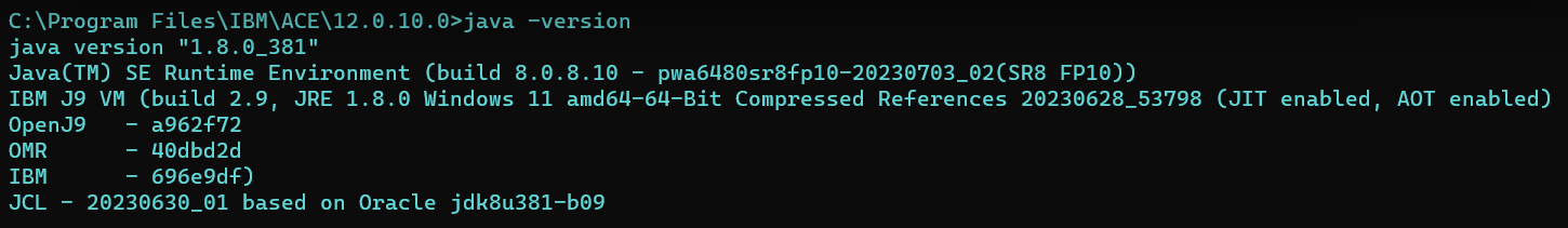 Configuring an Integration Server's JRE - Java 11 Changes