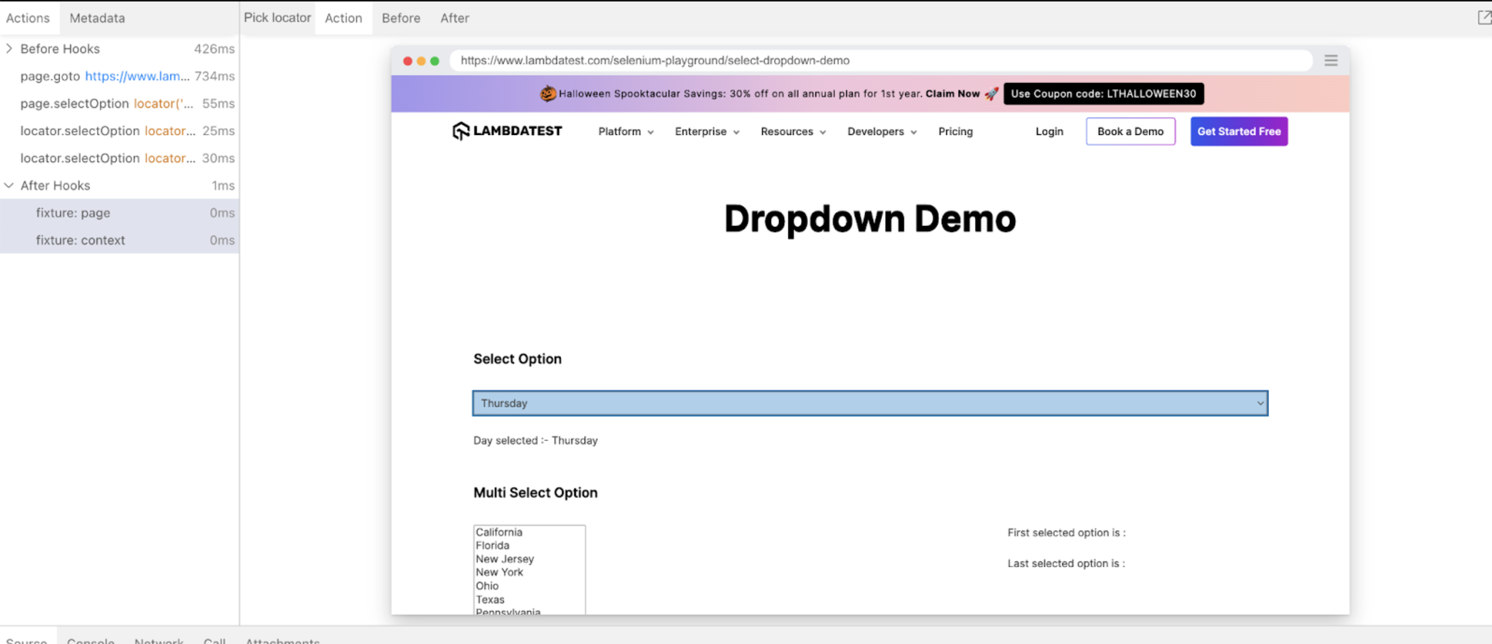 dropdowm demo