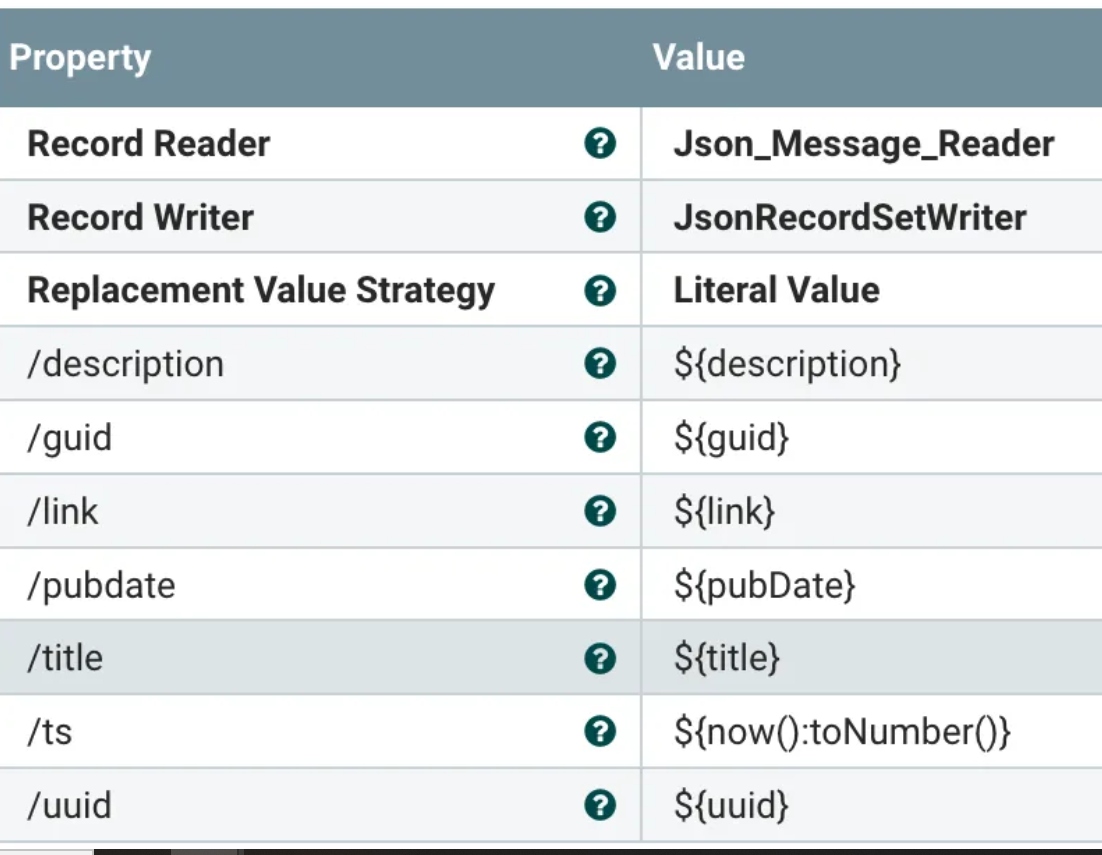 Run UpdateRecord to finalize our JSON.