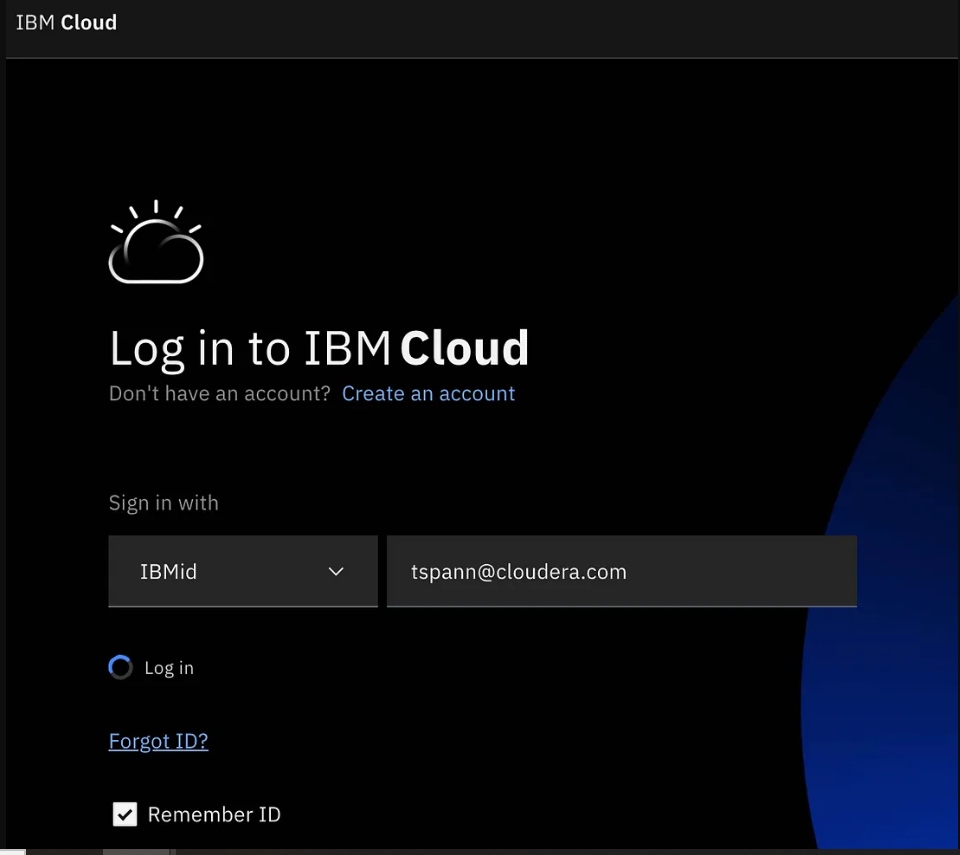 Log in to IBM Cloud