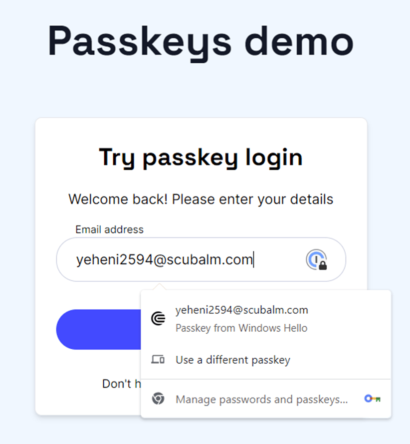 passkeys demo