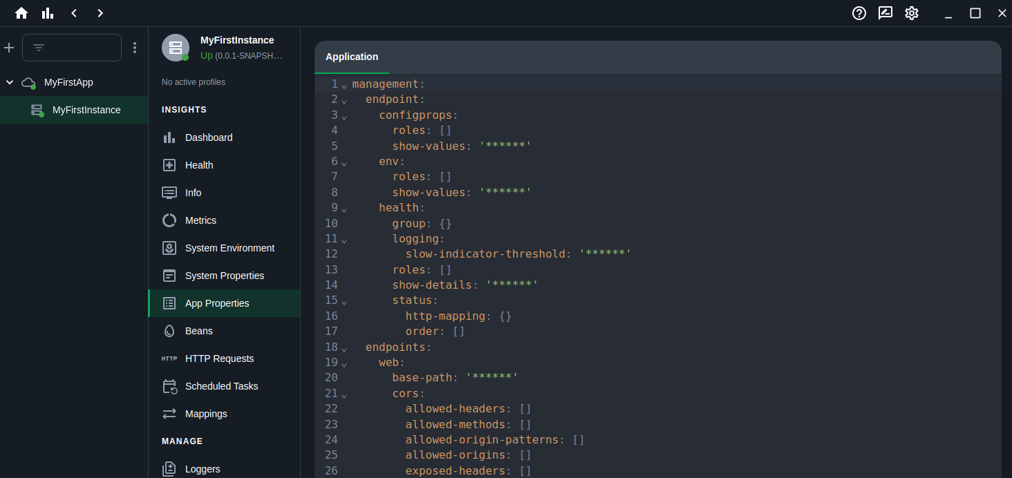 app properties