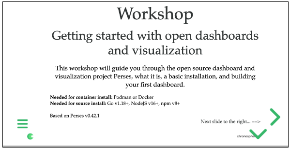 Getting started with open dashboards and visualization slide