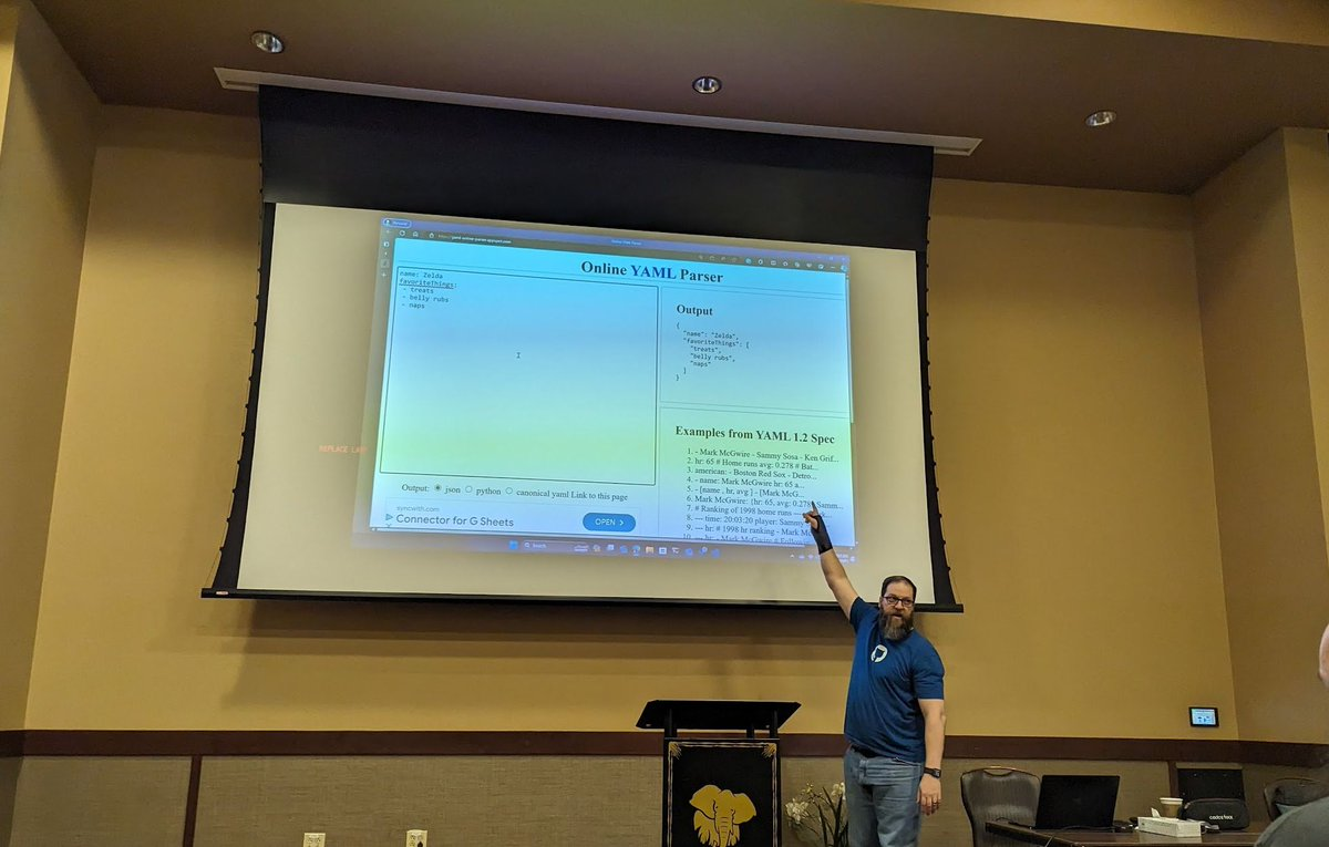 YAML -> JSON "CI/CD with Github Actions" #TechBash workshop day 1 with @Chris_L_Ayers