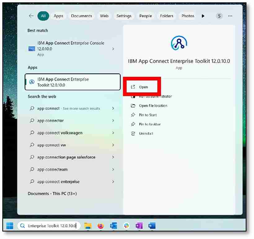 Open the toolkit app.