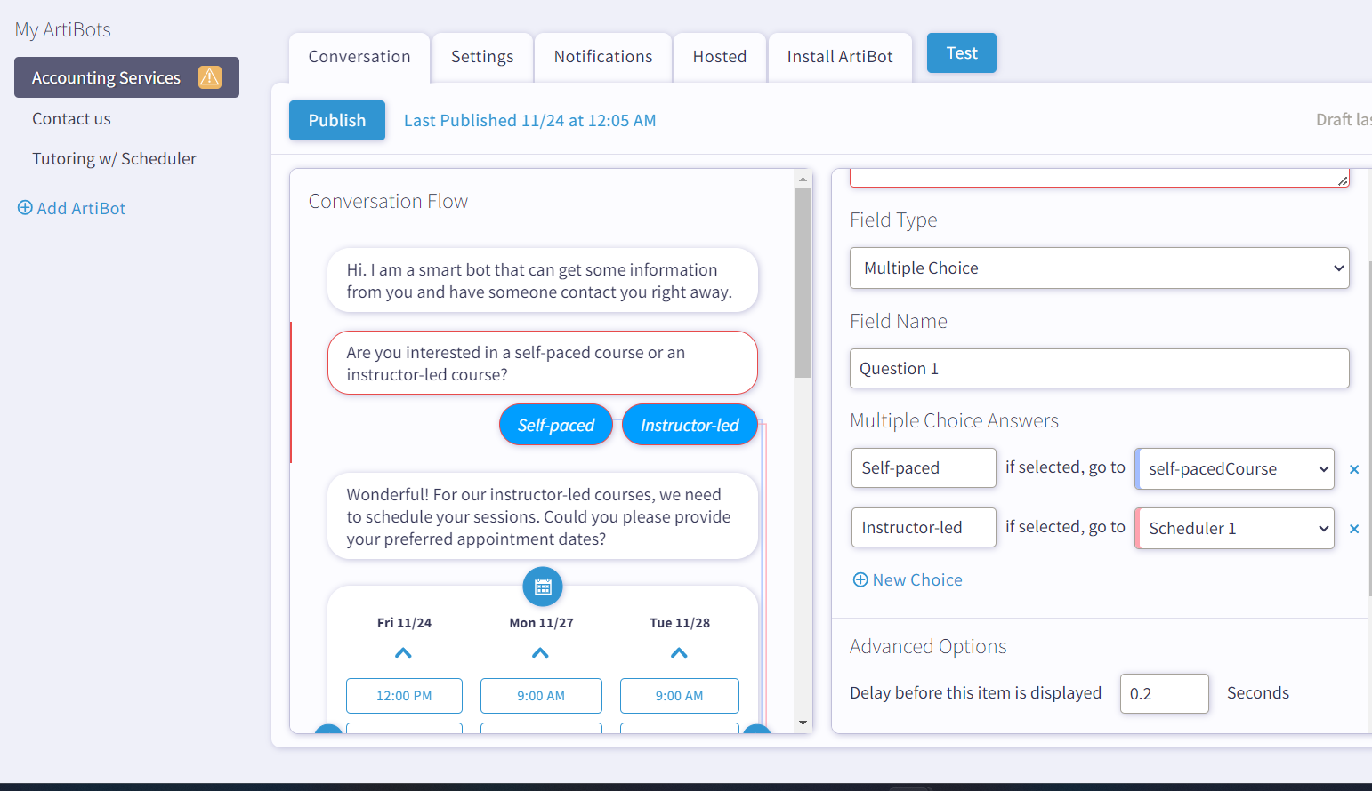 Conversation Between Chatbot And Users