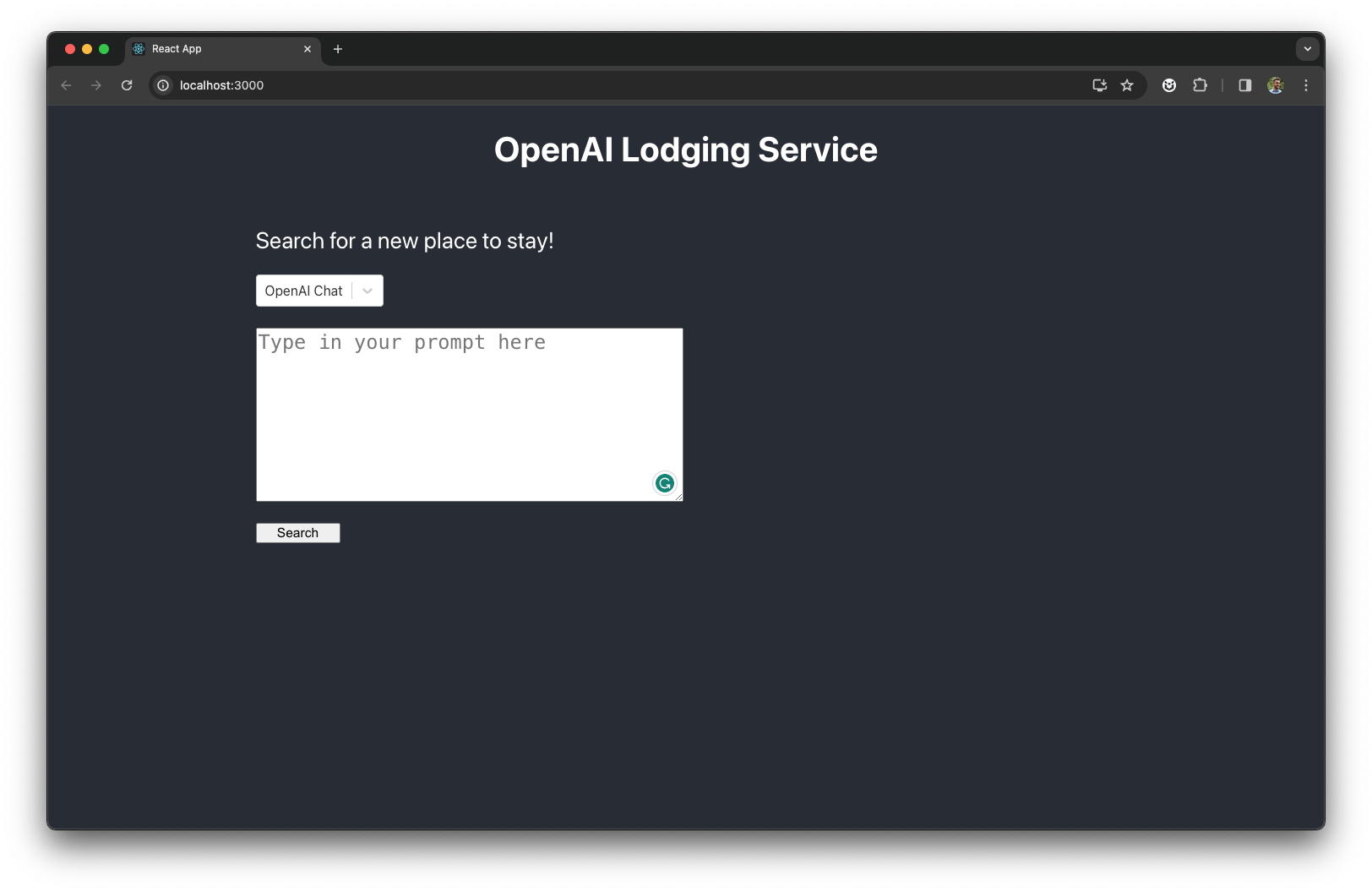 OpenAI Lodging Service