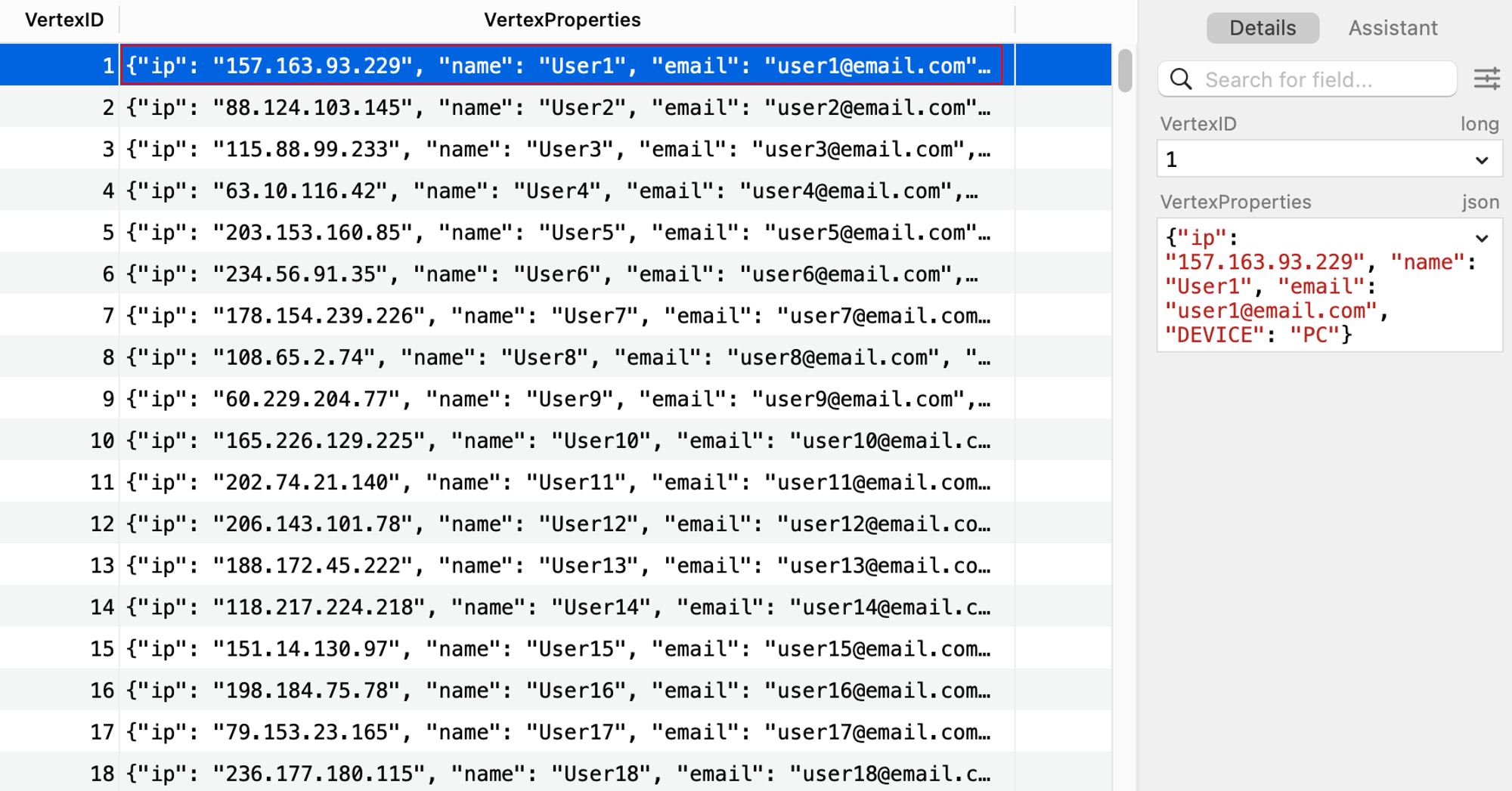 Database Verticles